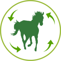 ikon häst Slicksten för djur