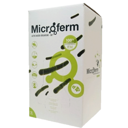 Microferm ökar mikrolivet i jorden Microferm aktiverat EM ökar mikrolivet Fyra naturliga trädgårdsprodukter